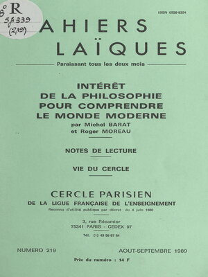 cover image of Intérêt de la philosophie pour comprendre le monde moderne